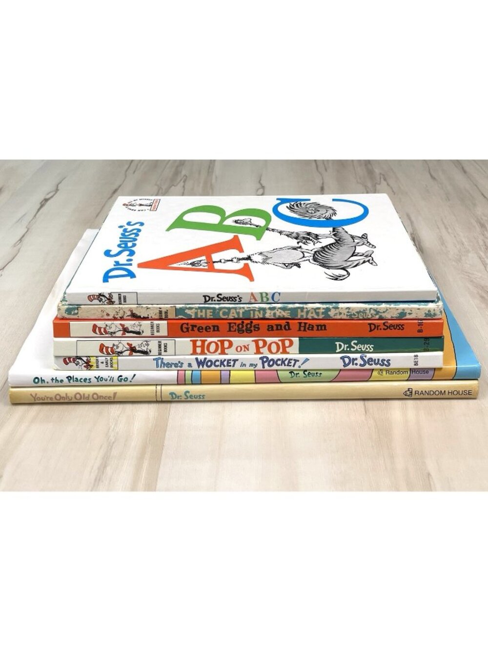 Lot 7 DR. SEUSS Hardcover BOOKS ABC Green Eggs & Ham Cat in Hat Wocket in Pocket